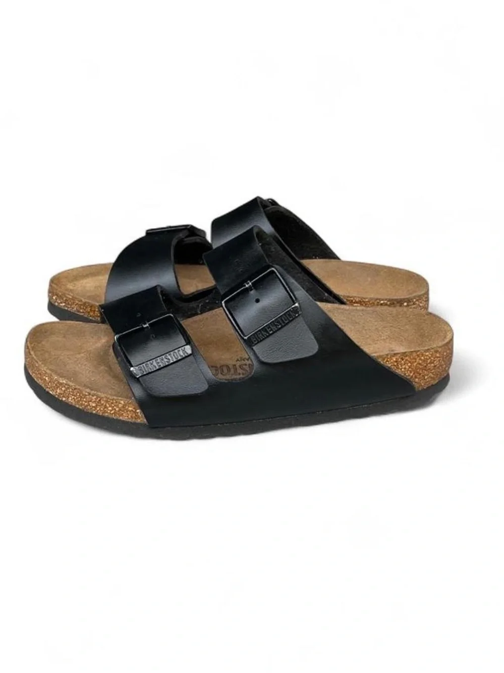 Birkenstock Arizona Black Birko-Flor Sandals EU 37 US Women's 6 Narrow - Picture 5 of 8